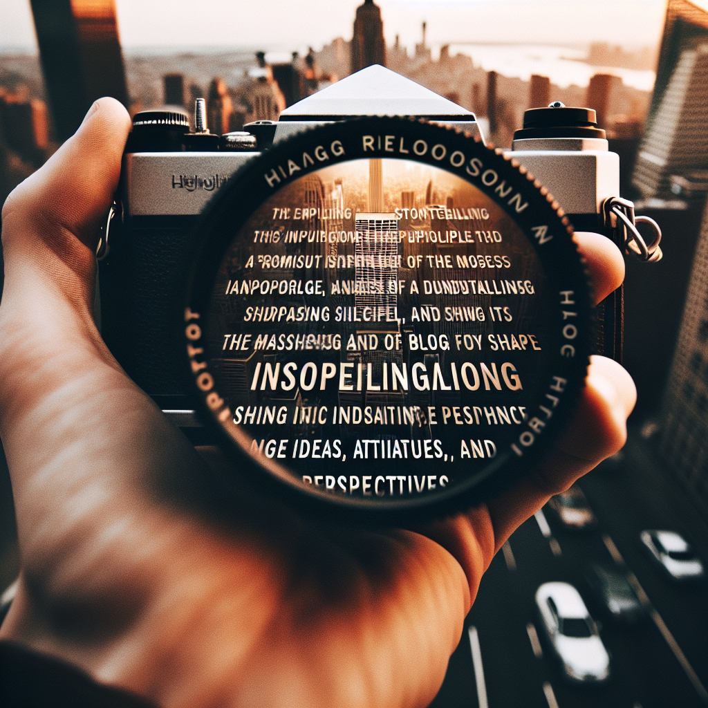 Shape Your Narrative and Inspire the Masses With a Compelling Blog