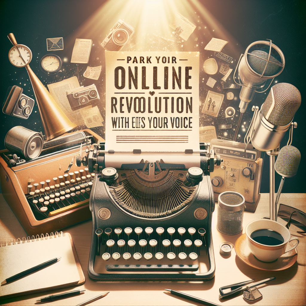 Spark Your Online Revolution With a Blog That Echoes Your Voice
